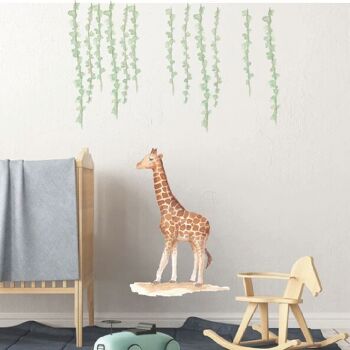 Sticker mural girafe chambre bébé 3