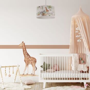 Sticker mural girafe chambre bébé 5