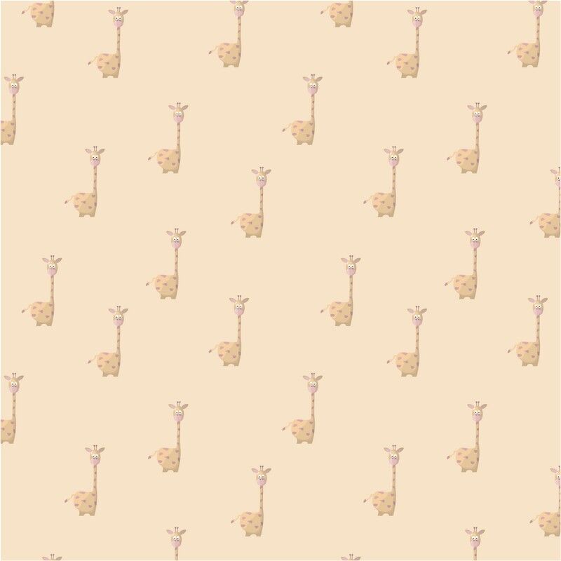 Jungle jungle - Papel pintado Jirafa - 10 metros