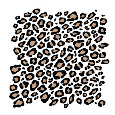 Panther print wall sticker set | 130 leopard print dots | Various variants