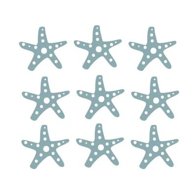 Fishie fishies - Stickers muraux étoiles de mer (Diverses variantes) - 3x3cm
