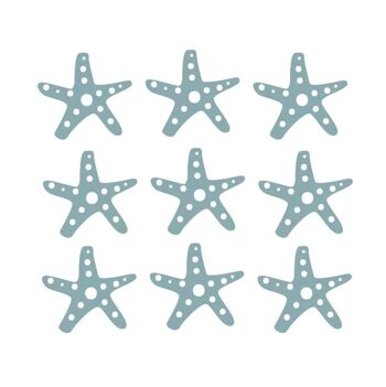 Fishie fishies - Stickers muraux étoiles de mer (Diverses variantes) - 3x3cm