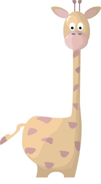 Jungly jungle - Sticker mural Girafe - 40x70cm