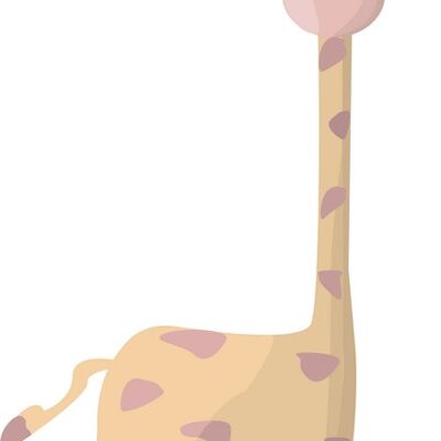 Jungly jungle - Giraf muursticker - 40x70cm
