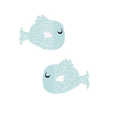 Fishie fishies - Stickers muraux Poissons (Diverses variantes)
