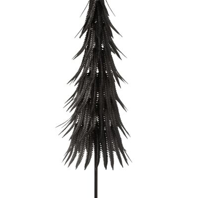 Arbol de navidad metal brillantina negro large