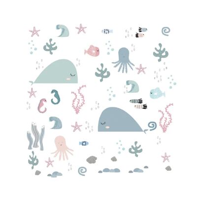 Colección Fishie Fishies - Set completo de pegatinas de pared x
