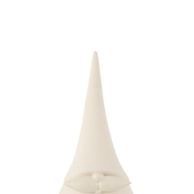 Papa noel ceramica blanco small