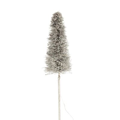 Arbre decoratif led/piles branches white wash medium