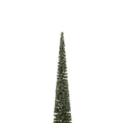 Arbre decoratif neige plastique vert large