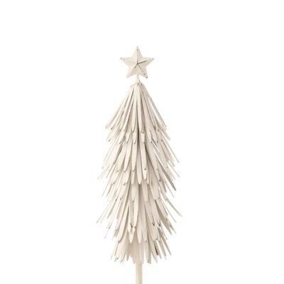 Arbol de navidad en pie hierro blanco medium