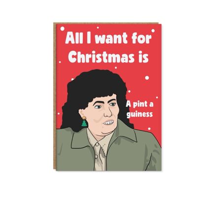 Cartolina di Natale divertente Edith