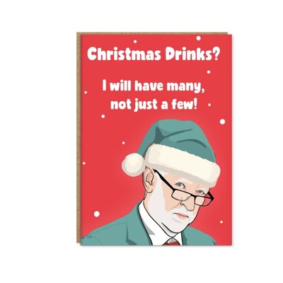 Lustige Jeremy Corbyn Weihnachtskarte
