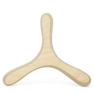 Boomerang DVERG natural - oiled - birch wood - right-handed