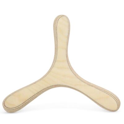 Left-handed boomerang DVERG - oiled - birch wood