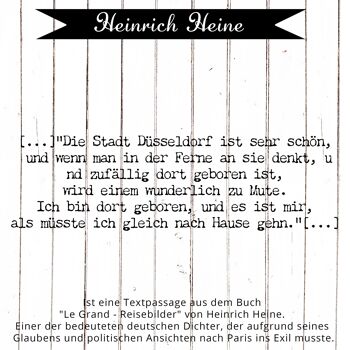 Citations de Düsseldorf de Heinrich Heine Magnet 6