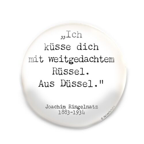 Düsseldorfer Zitate Joachim Ringelnatz Magnet 59mm