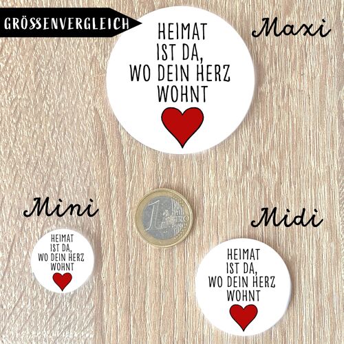 Heimat ist da, wo Dein Herz wohnt  Magnet