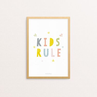 Lámina decorativa Kids Rule