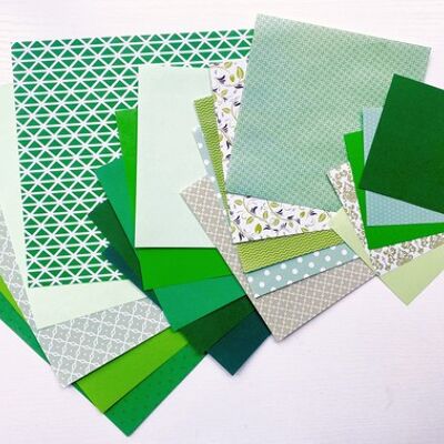 Lucky dip paper pack greens