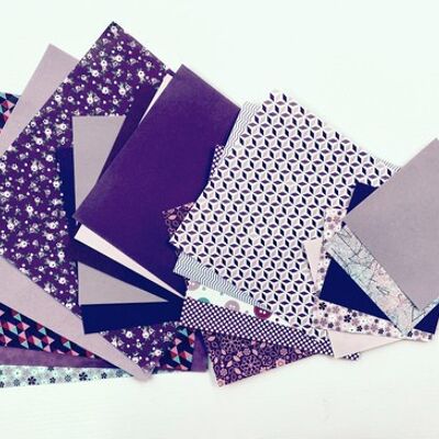 Lucky dip paper pack purples