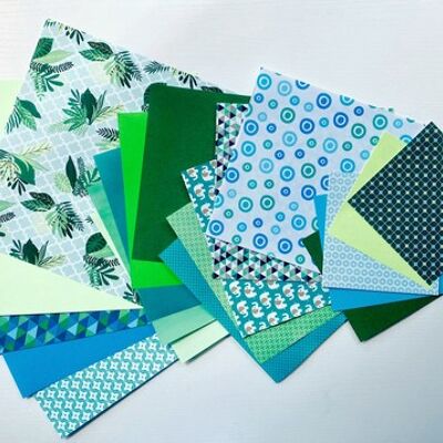Lucky dip paper pack turquoises