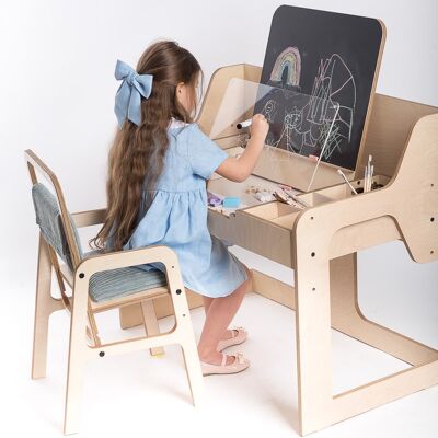 Verstellbares Kindertisch- und Stuhlset Luula