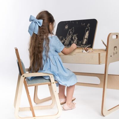 Set tavolo e sedia regolabile per bambini Julle