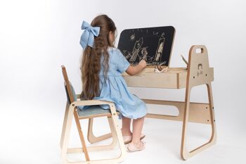 Ensemble table et chaise réglable pour enfants Julle 1