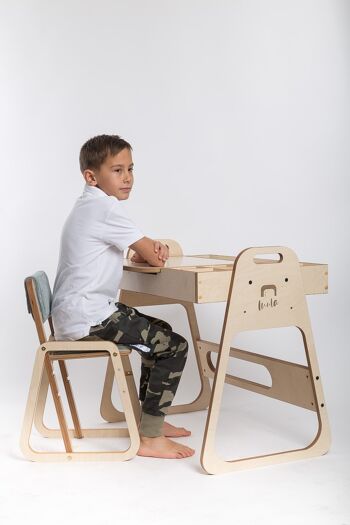 Ensemble table et chaise réglable pour enfants Julle 2