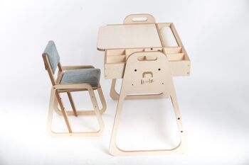Ensemble table et chaise réglable pour enfants Julle 10