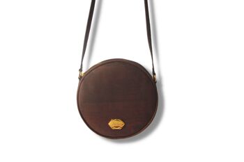 Korktasche Circle Bag - Runde Handtasche aus Kork - Mocca 1