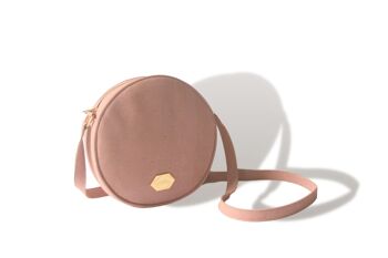 Korktasche Circle Bag - Runde Handtasche aus Kork - Rose 4