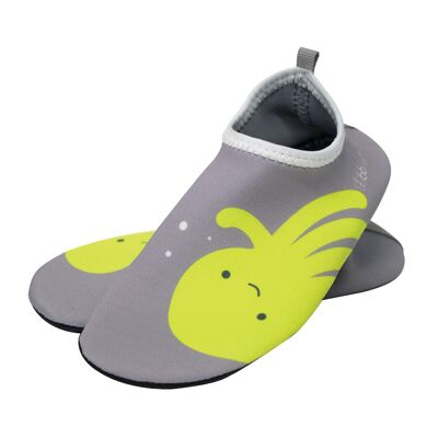 Shoöz - Chaussures de bain en néoprène, avec semelles antidérapantes et protection solaire UPF 50+ - Couleur Octopus grey, taille 1-2 ans
