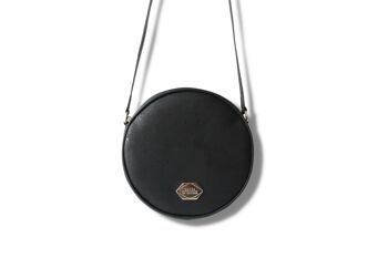 Korktasche Circle Bag - Runde Handtasche aus Kork - Coal Black (Schwarz) 1