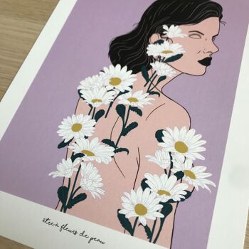 Affiche A4  - Être à fleurs de peau 4