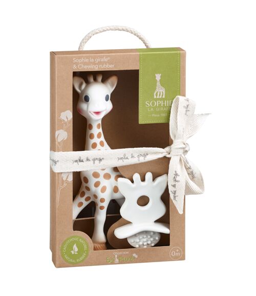 Sophie la girafe + Chupete SO'PURE 100% hevea natural