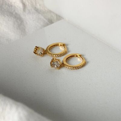 TINA HOOPS 1CM - gold