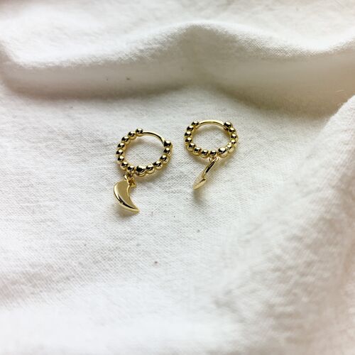 LUNA HOOPS 1CM - Gold