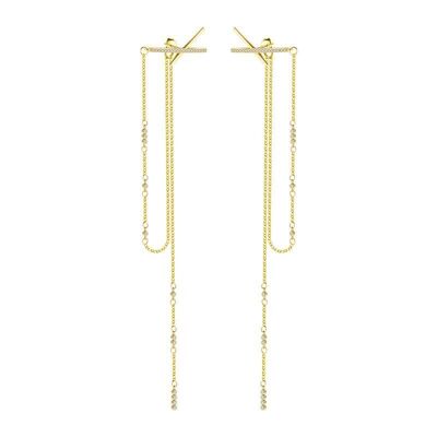 LAILA DANGLING EARRINGS - Gold