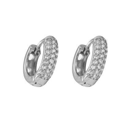 JANA HUGGIE HOOPS - Argento