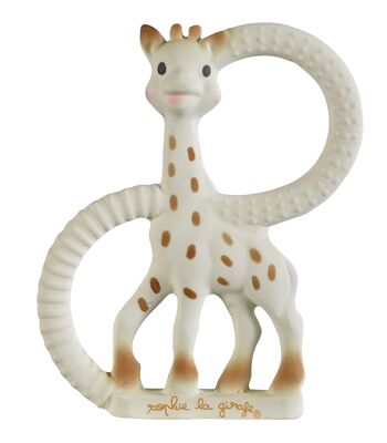 SO'PURE Anneau de dentition Sophie la girafe (caoutchouc naturel) VerXon extra soft 2