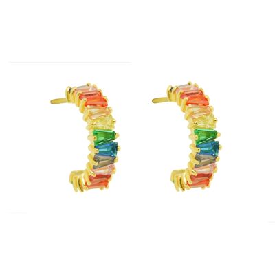 KYLIE RAINBOW HOOPS 1.4CM