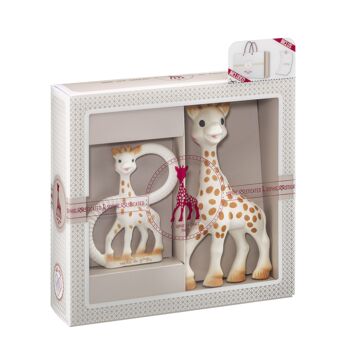 Mon premier set Sophie la girafe + anneau de dentition 100% naturel