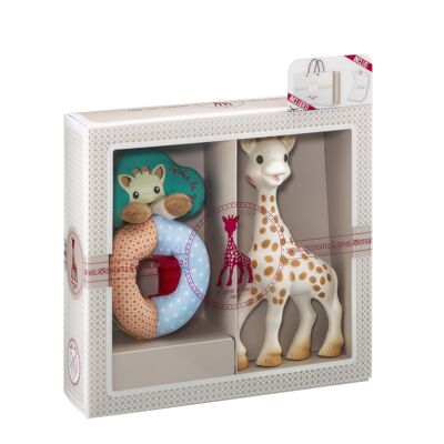 Il mio primo set Sophie la girafe + Sense & Soft Rattle