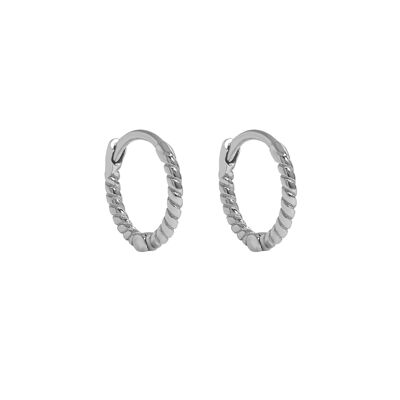 MALEA HOOPS 11mm - Silver