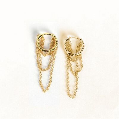 JONA HOOPS 1CM - gold