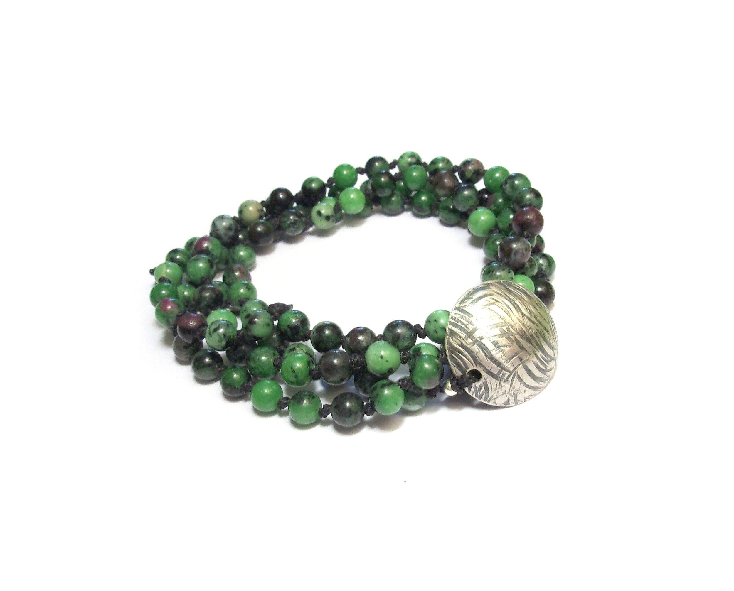 Collana lunga Zoisite etnica mala