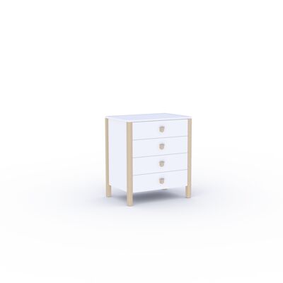 Sophie la girafe chest of 4 drawers with brake