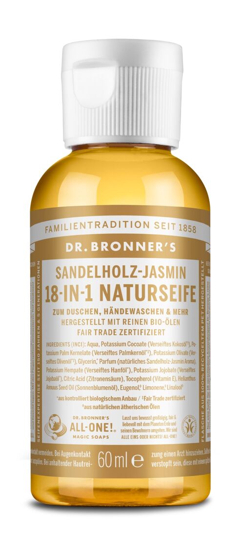Sandelholz-Jasmin - 18-in-1 NATURSEIFE - 60 ml
